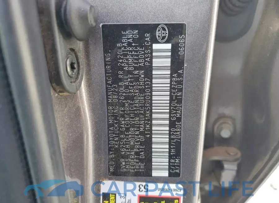 4T1KZ1AK5RU090137# 12