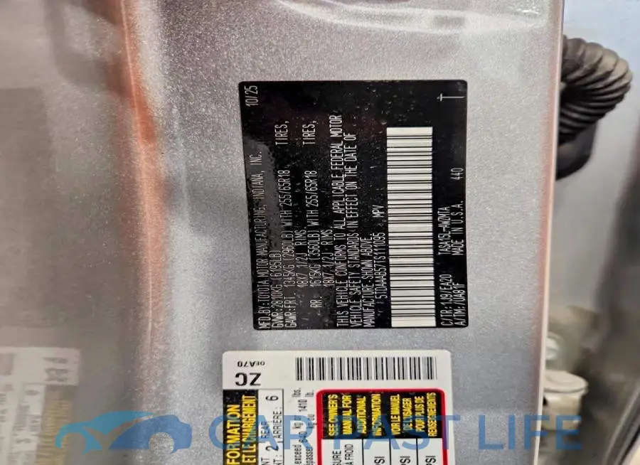 5TDAAAB57TS111095# 13