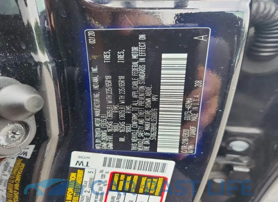 5TDGZRBHXLS508876# 13