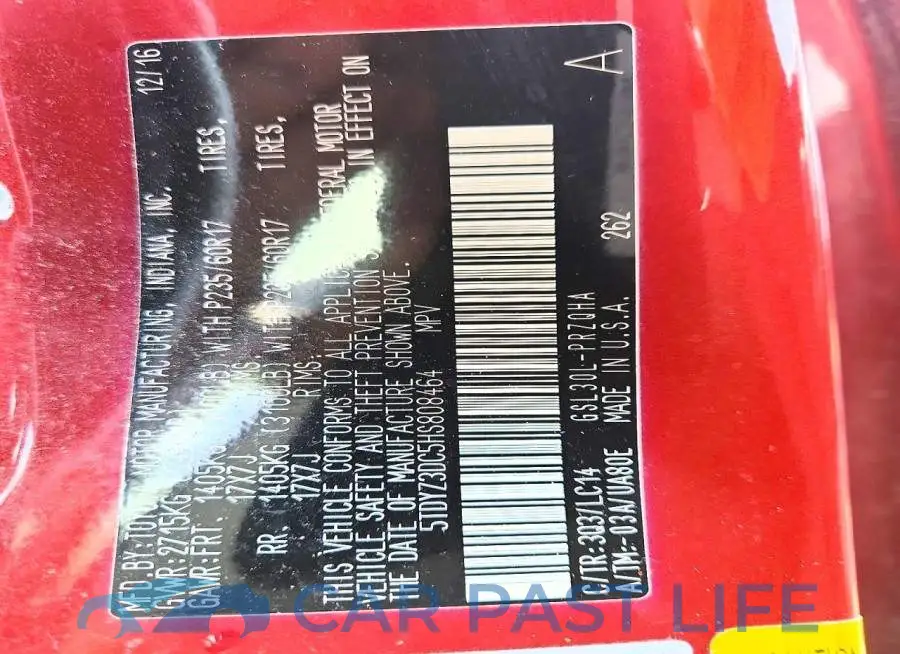 5TDYZ3DC5HS808464# 12
