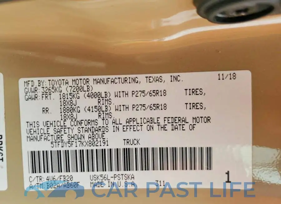 5TFDY5F17KX802191# 12