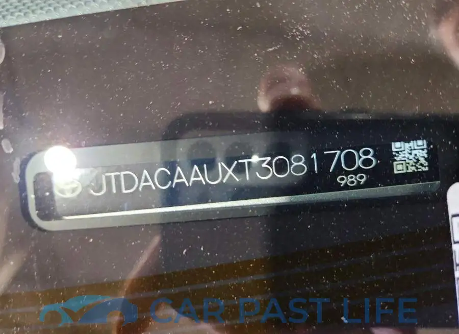 JTDACAAUXT3081708# 13