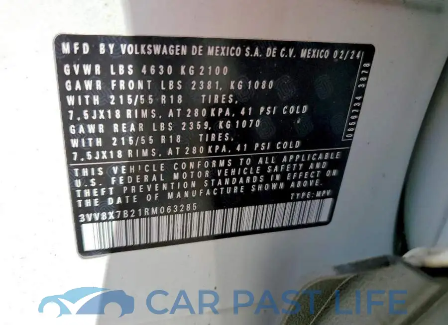 3VV8X7B21RM063285# 13