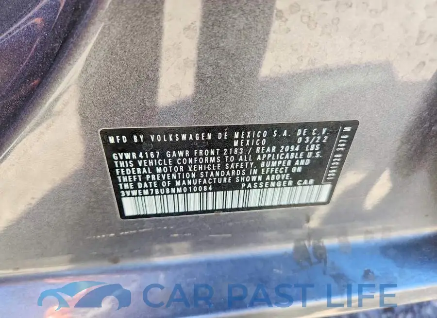 3VWEM7BU8NM010084# 13
