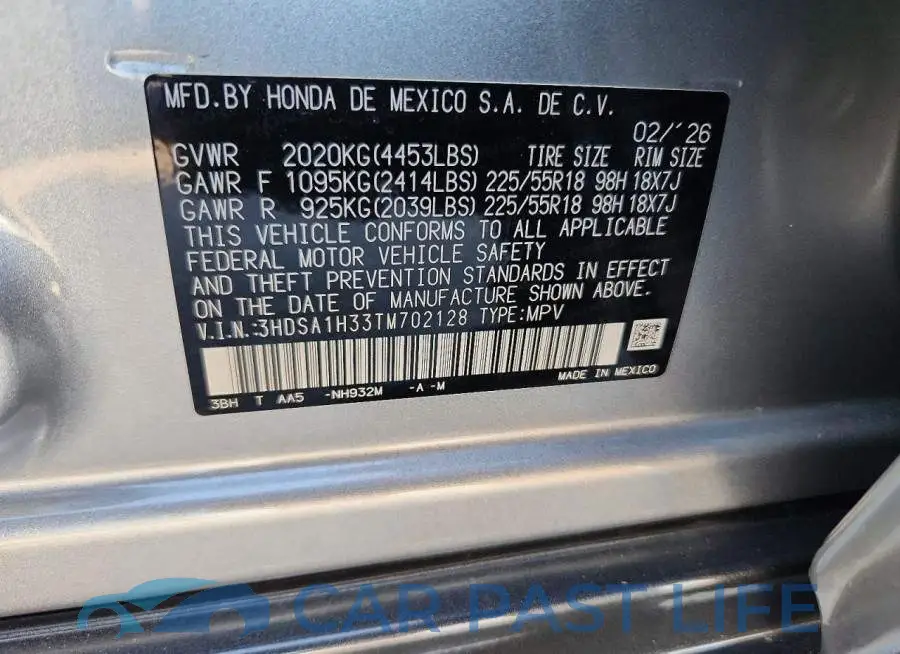 3HDSA1H33TM702128# 13