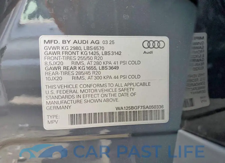 WA125BGF7SA050336# 13