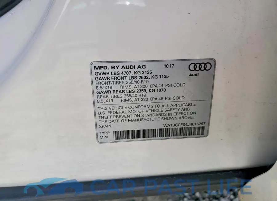 WA1BCCFS4JR016297# 13