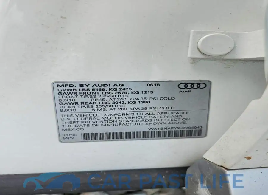 WA1BNAFYXJ2204043# 13