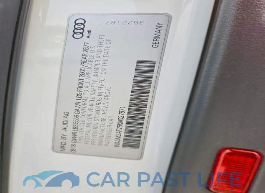 WAUM2AF25KN027871# 12