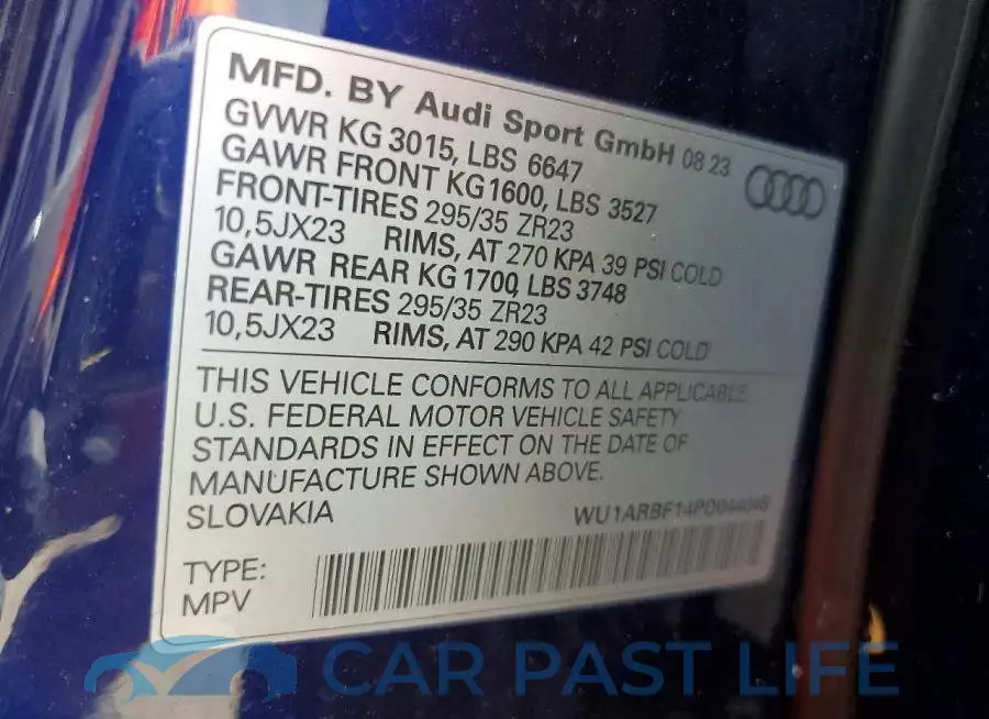 WU1ARBF14PD044045# 13