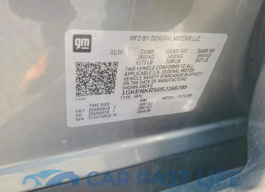 1GKENKRS0SJ166785# 14