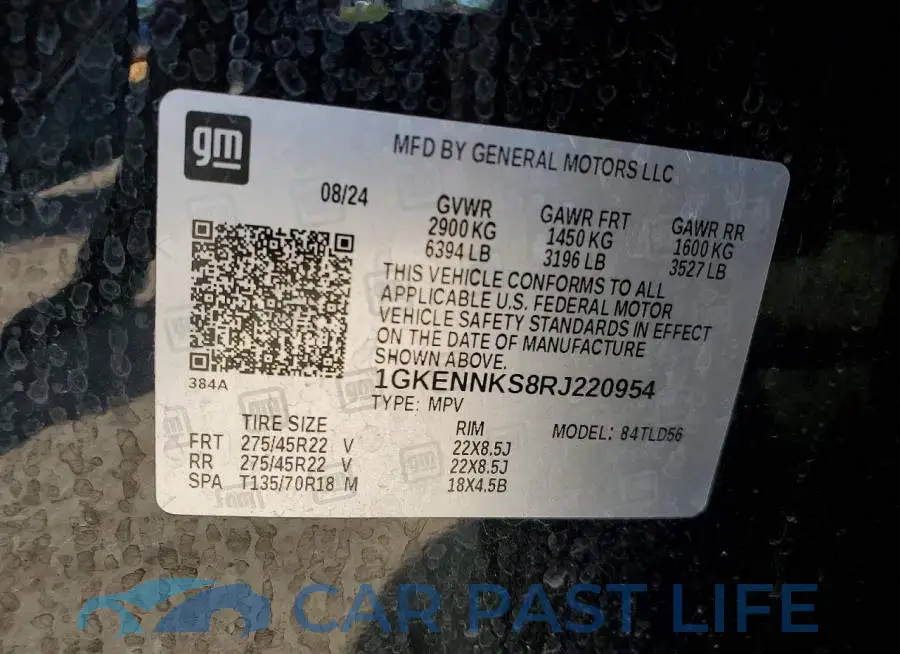 1GKENNKS8RJ220954# 13