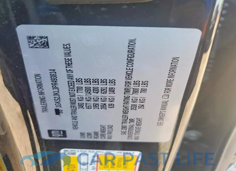 1GKS2JKL3PR493814# 13