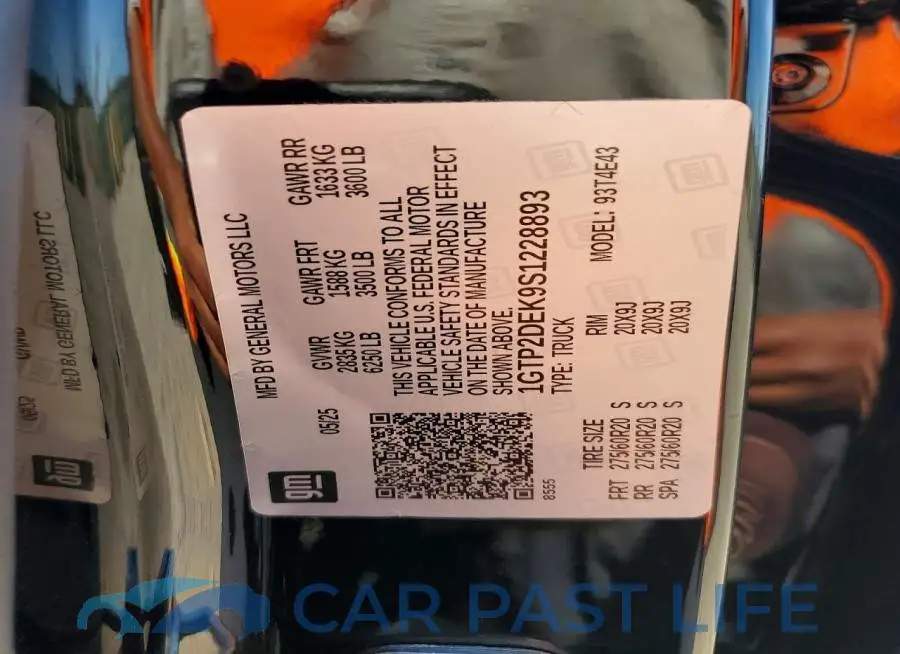 1GTP2DEK9S1228893# 13