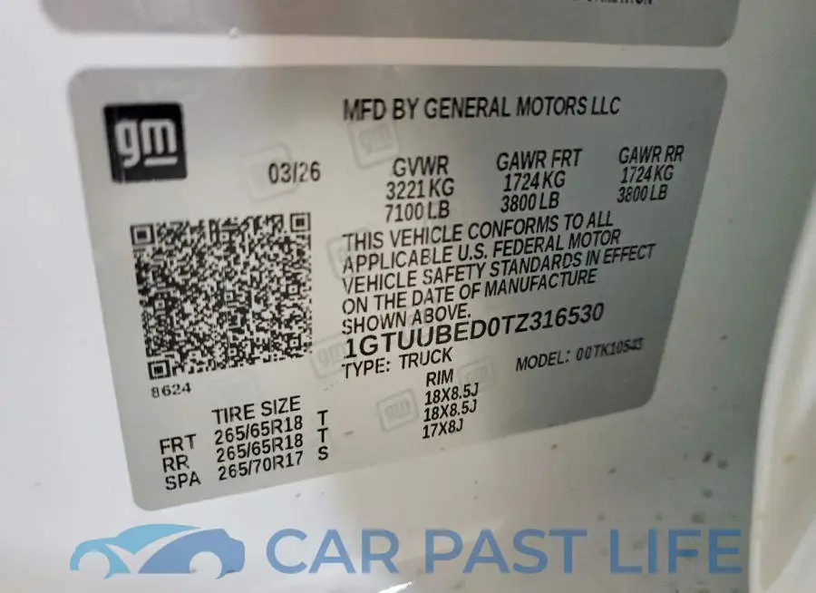 1GTUUBED0TZ316530# 13
