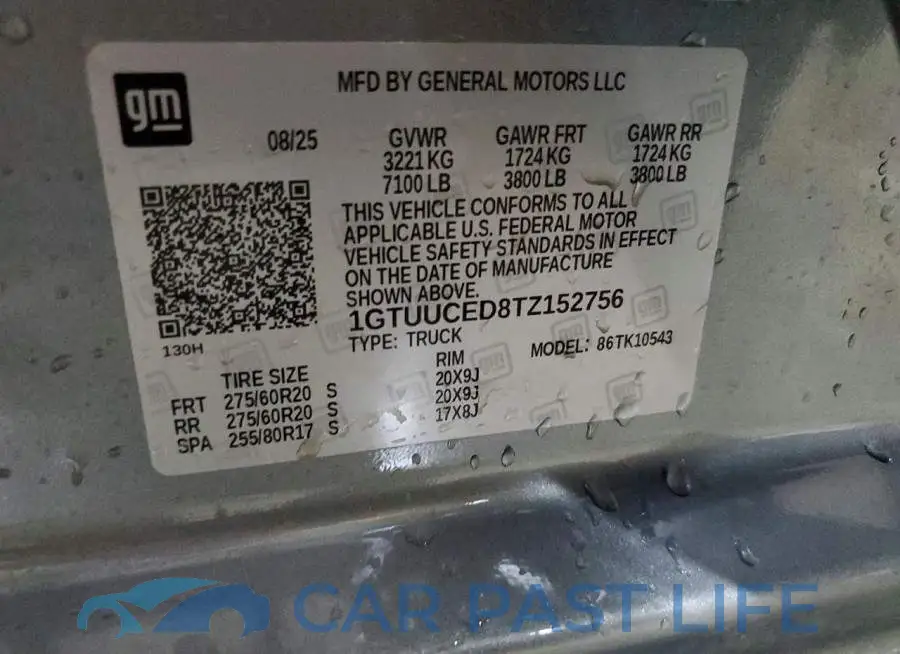 1GTUUCED8TZ152756# 12