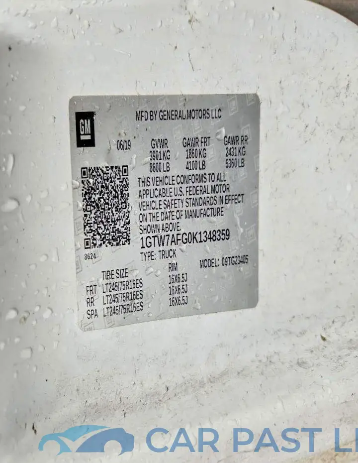 1GTW7AFG0K1348359# 13