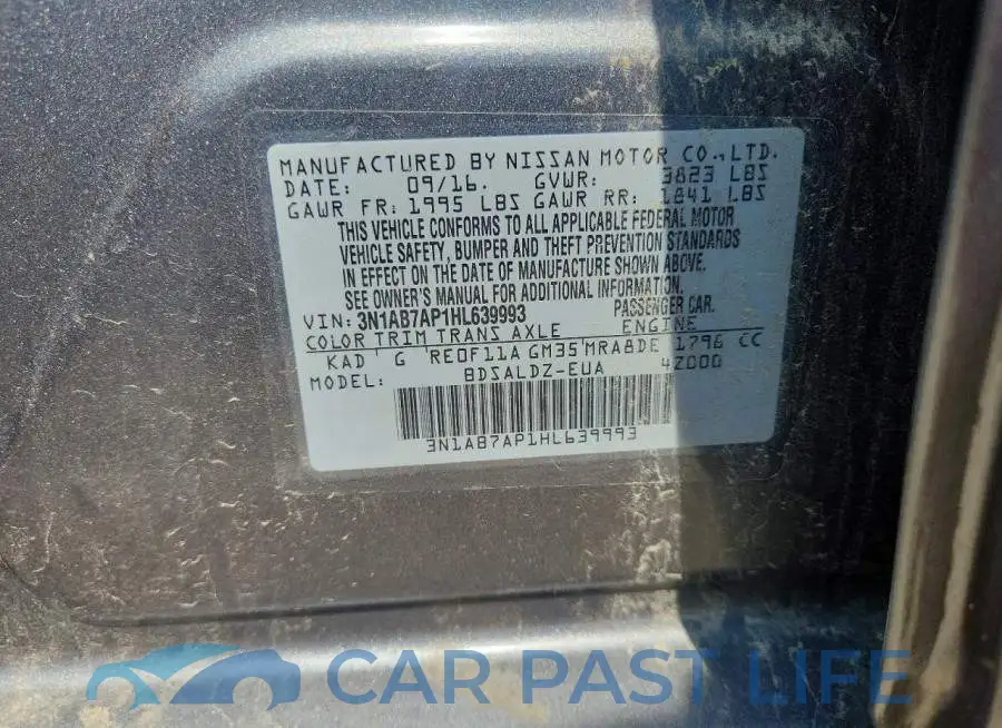 3N1AB7AP1HL639993# 12