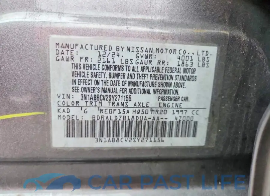 3N1AB8CV2SY271156# 12