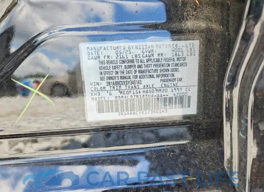 3N1AB8CVXSY340143# 12