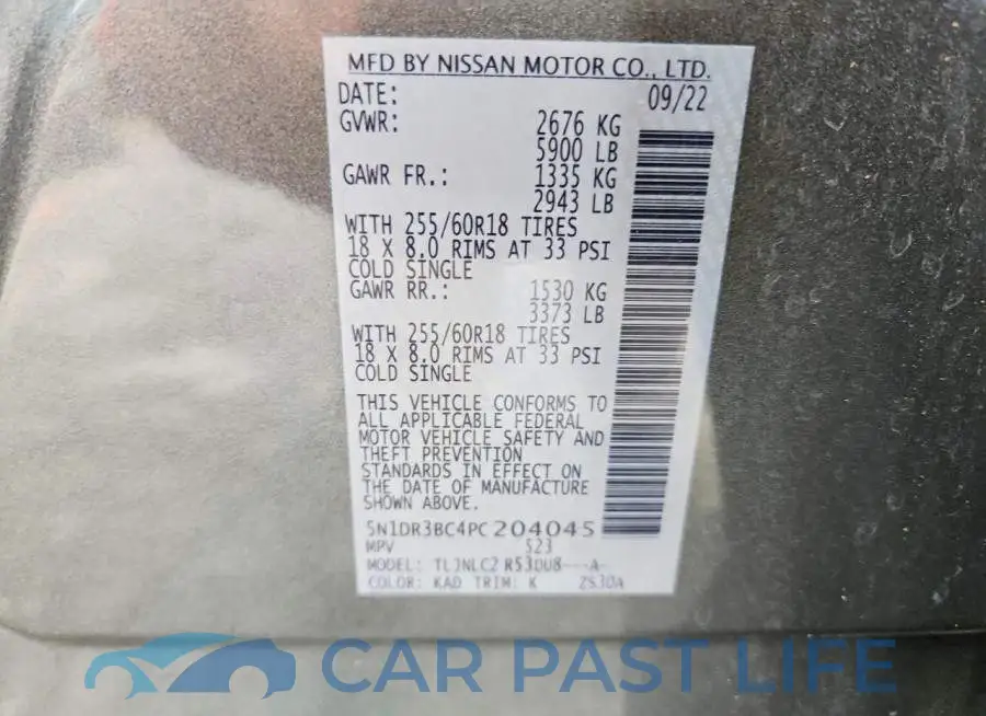 5N1DR3BC4PC204045# 13