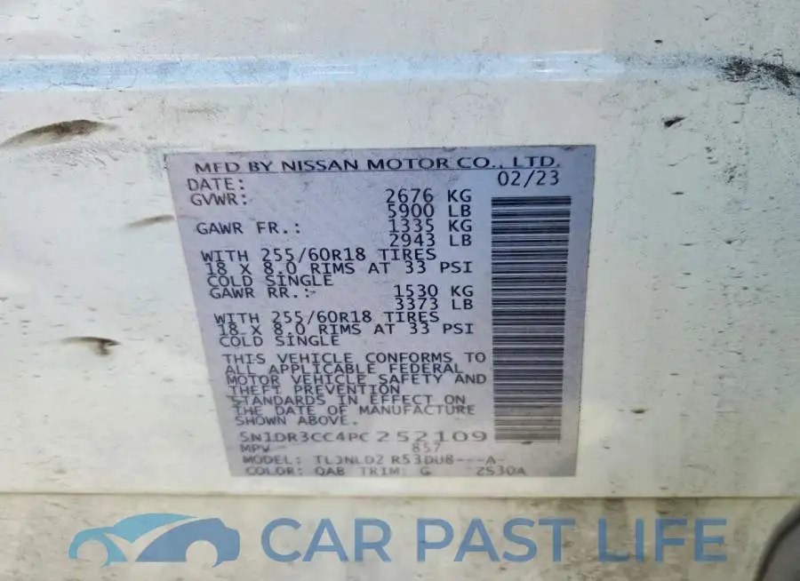 5N1DR3CC4PC252109# 13