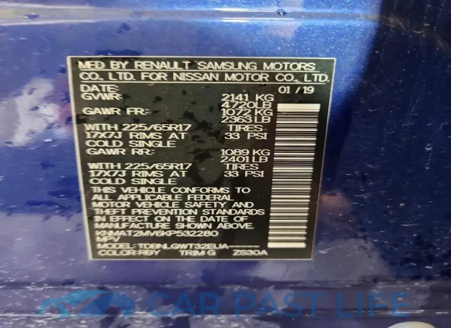 KNMAT2MV6KP532280# 14