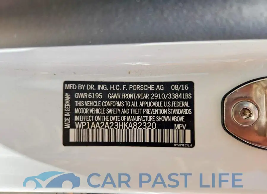 WP1AA2A23HKA82320# 13
