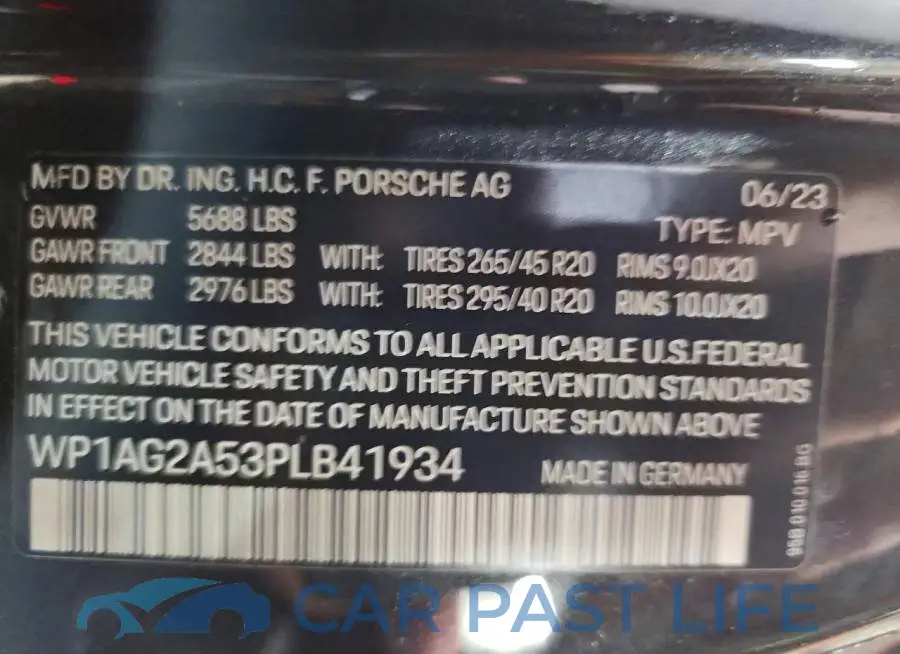 WP1AG2A53PLB41934# 12