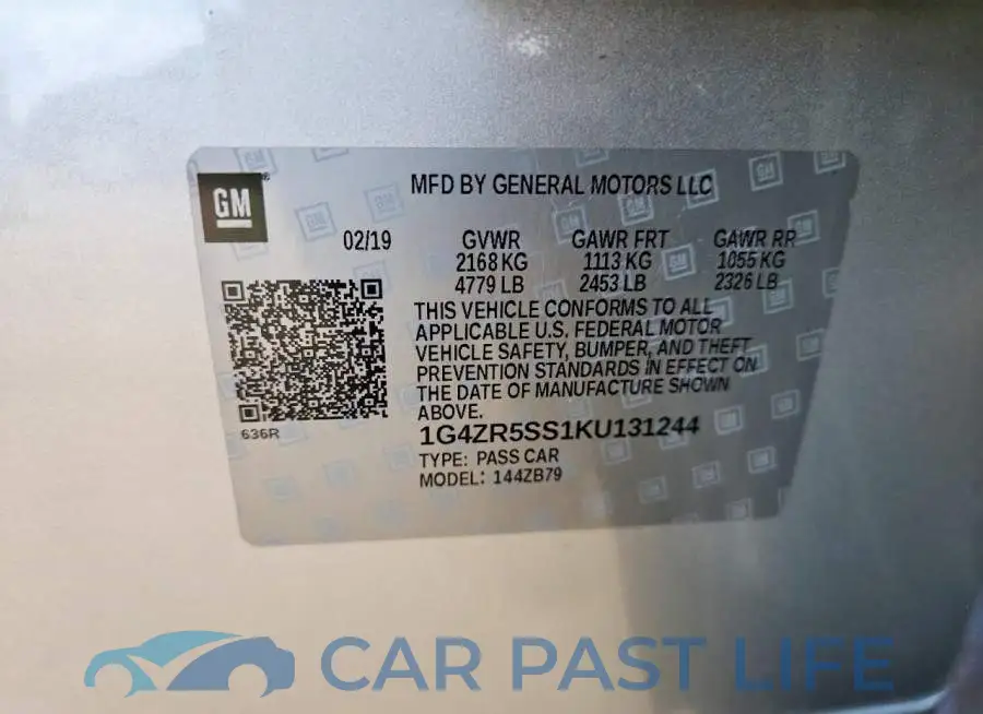 1G4ZR5SS1KU131244# 12