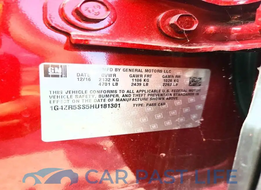 1G4ZR5SS5HU181301# 13