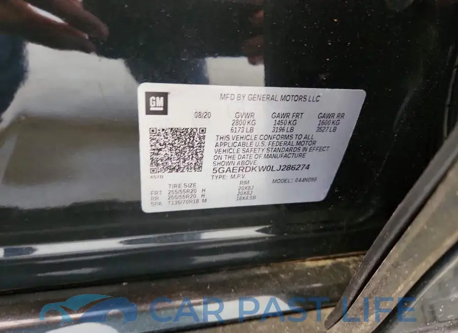 5GAERDKW0LJ286274# 13