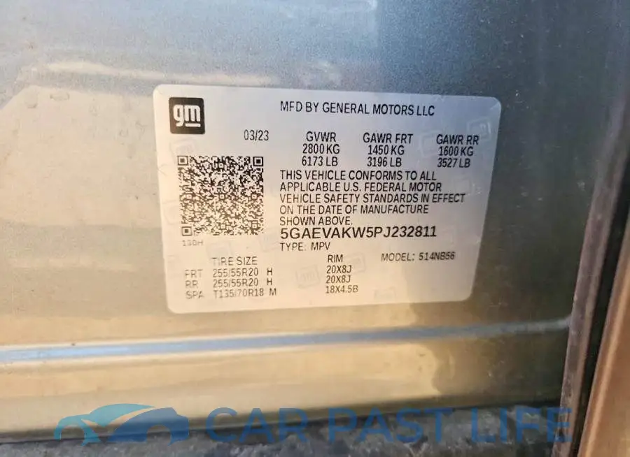 5GAEVAKW5PJ232811# 13