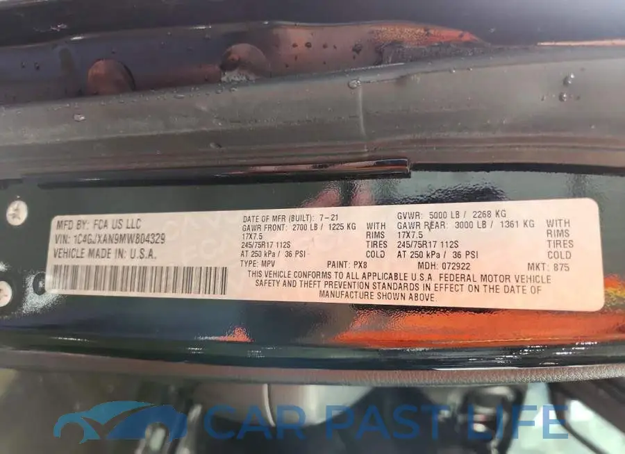 1C4GJXAN9MW804329# 12