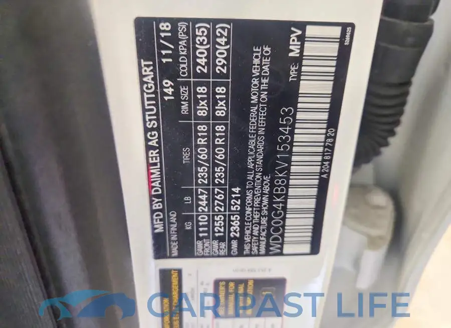 WDC0G4KB8KV153453# 14