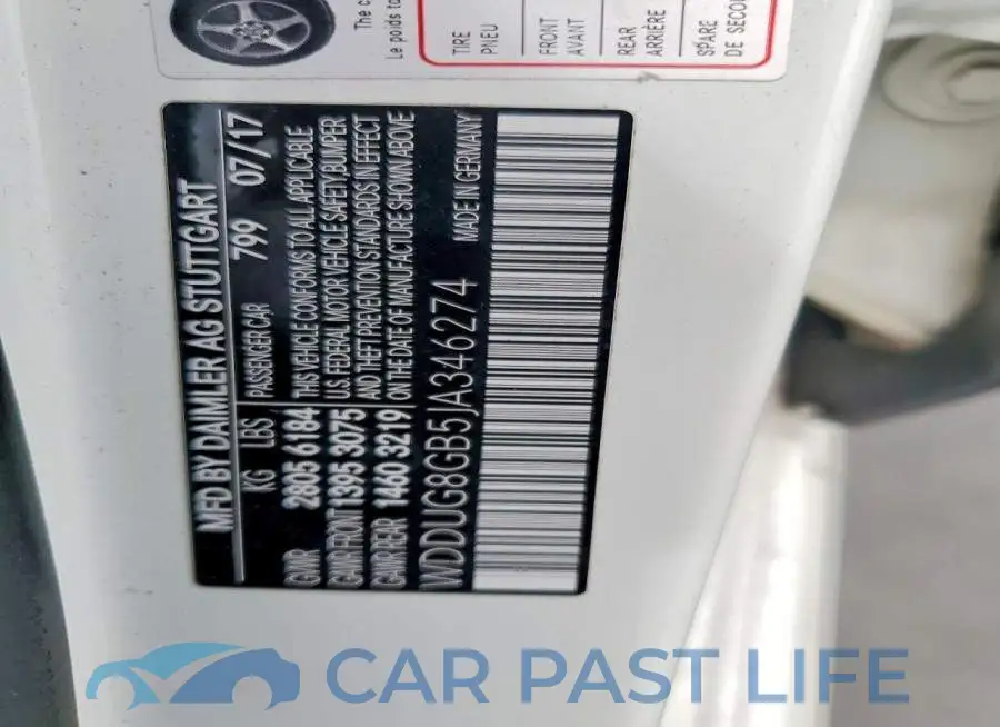 WDDUG8GB5JA346274# 12