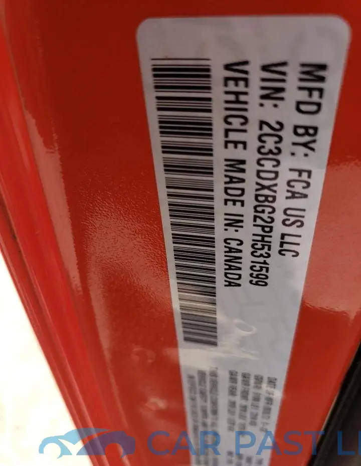 2C3CDXBG2PH531599# 12