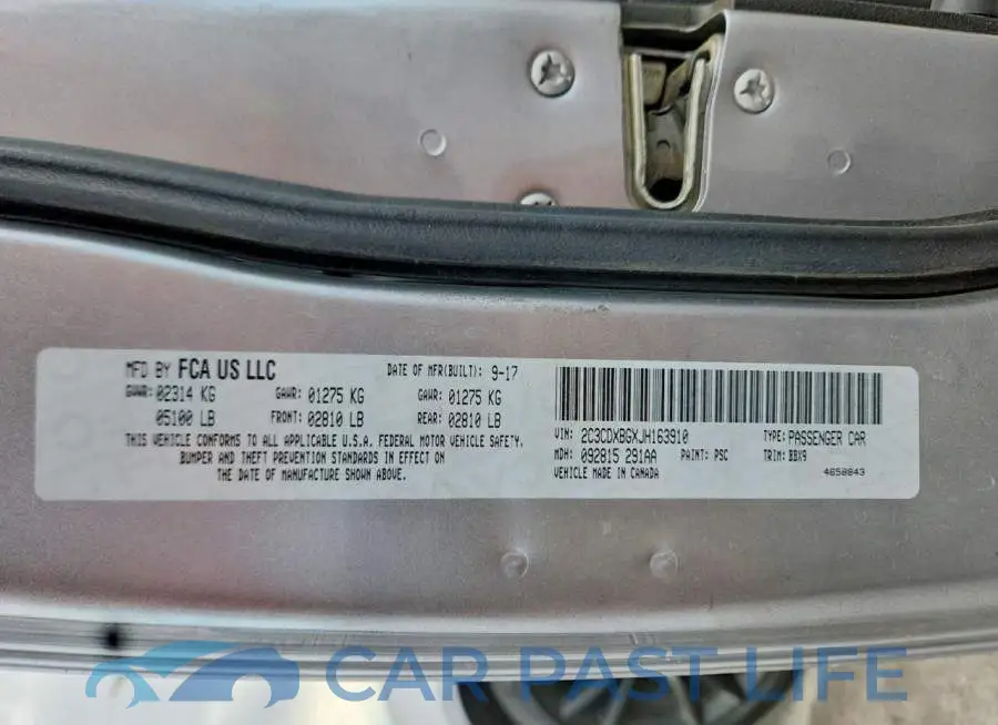 2C3CDXBGXJH163910# 12