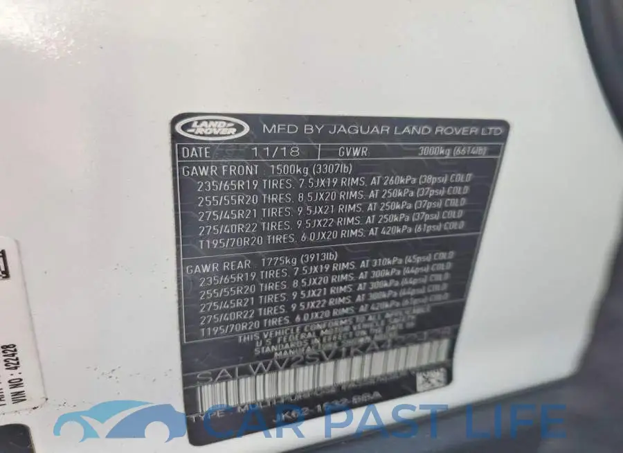 SALWV2SV1KA422428# 13
