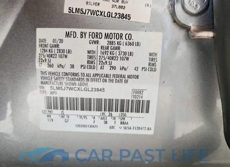 5LM5J7WCXLGL23845# 13