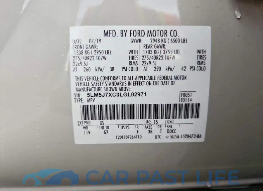 5LM5J7XC0LGL02971# 13
