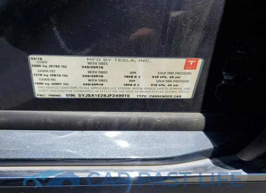 5YJSA1E28JF249915# 12