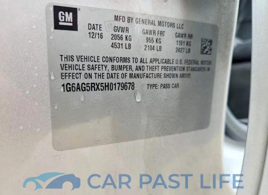 1G6AG5RX5H0179678# 13