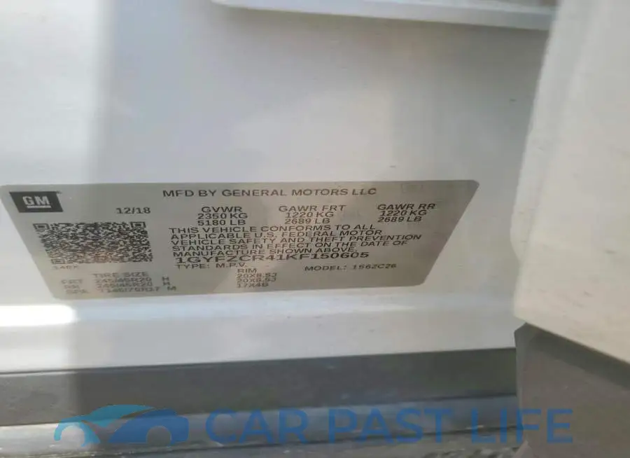 1GYFZCR41KF150605# 12