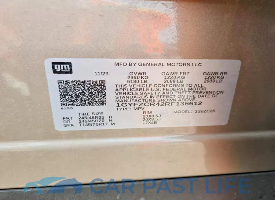1GYFZCR42RF136612# 13