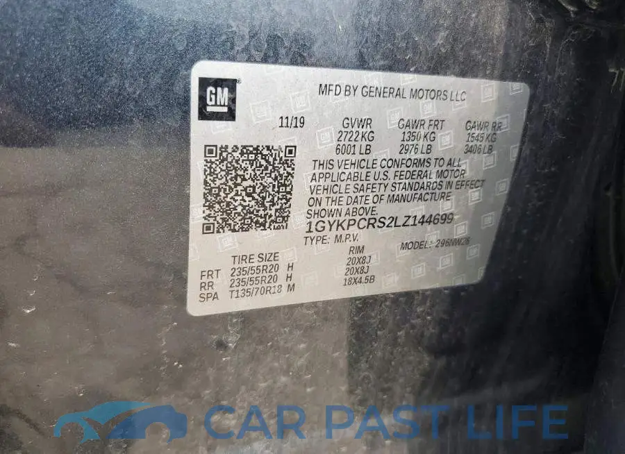 1GYKPCRS2LZ144699# 13