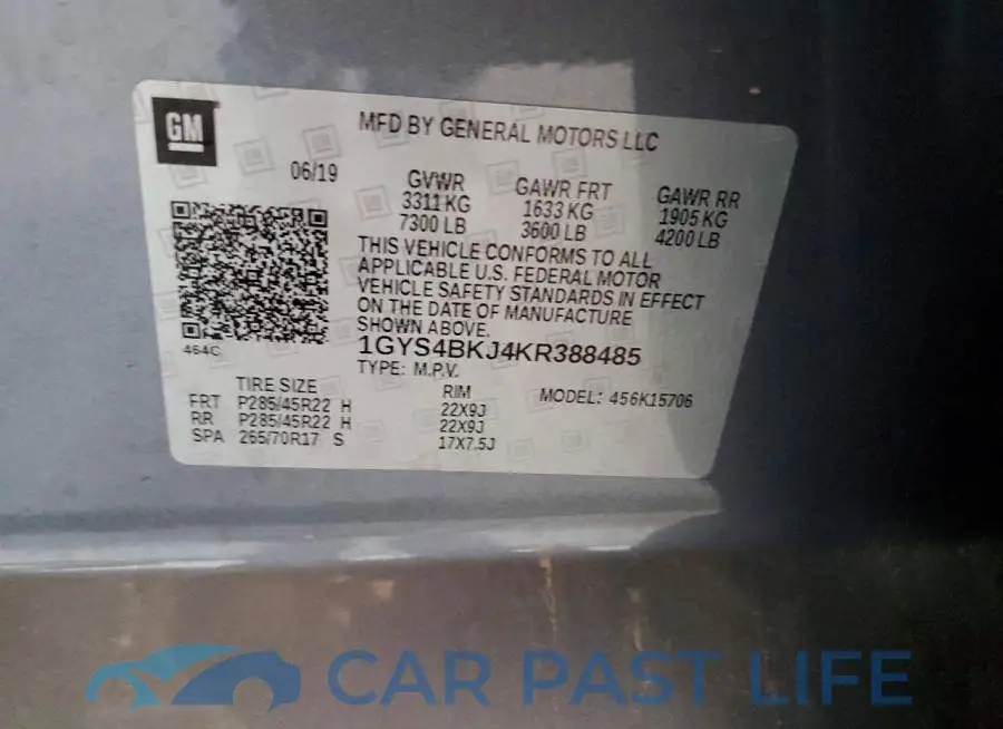 1GYS4BKJ4KR388485# 13