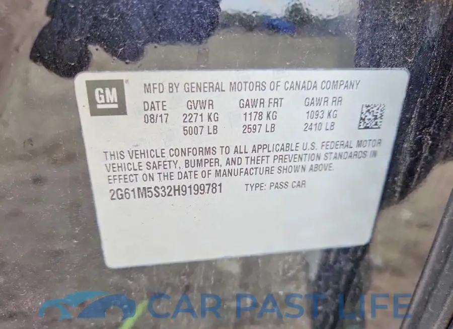 2G61M5S32H9199781# 12
