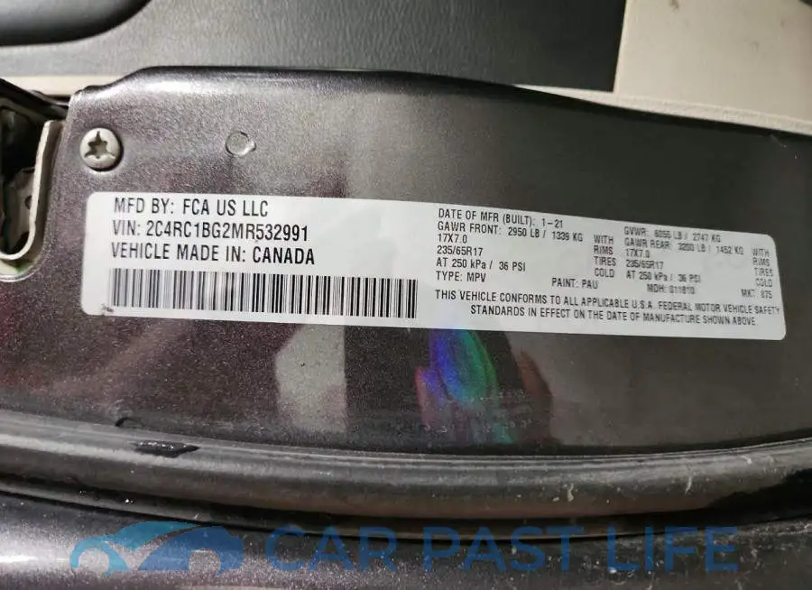 2C4RC1BG2MR532991# 7