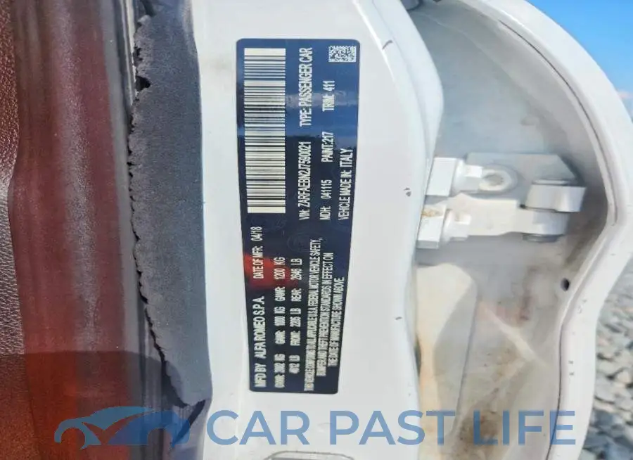 ZARFAEBN2J7590021# 13